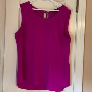 Banana Republic Magenta Solid Tank SZ XL